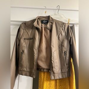 Faux leather jacket